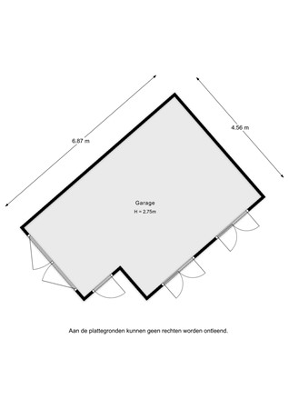 Plattegrond - Molenberglaan 45, 4791 AJ Klundert - Molenberglaan 45 - Garage - 2D.jpg